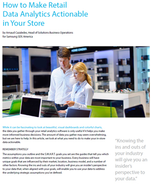 How to Make Retail Data Analytics Actionable in Your Store